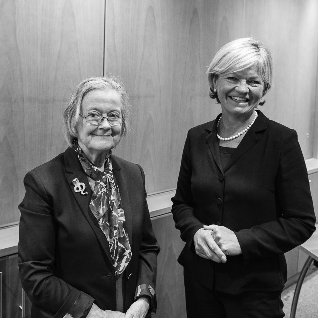 Margaret Simpson with Lady Hale at Resolution Tees Valley event